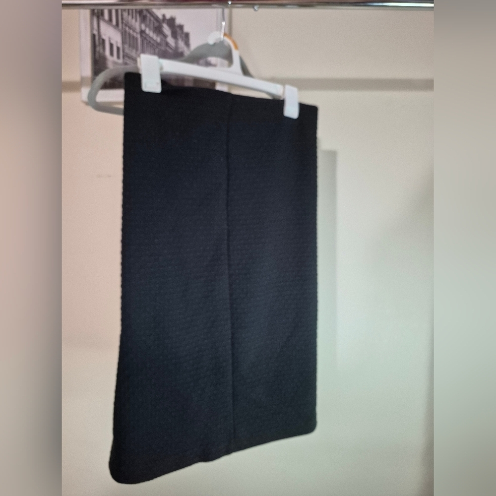 LOFT Black Textured Skirt
